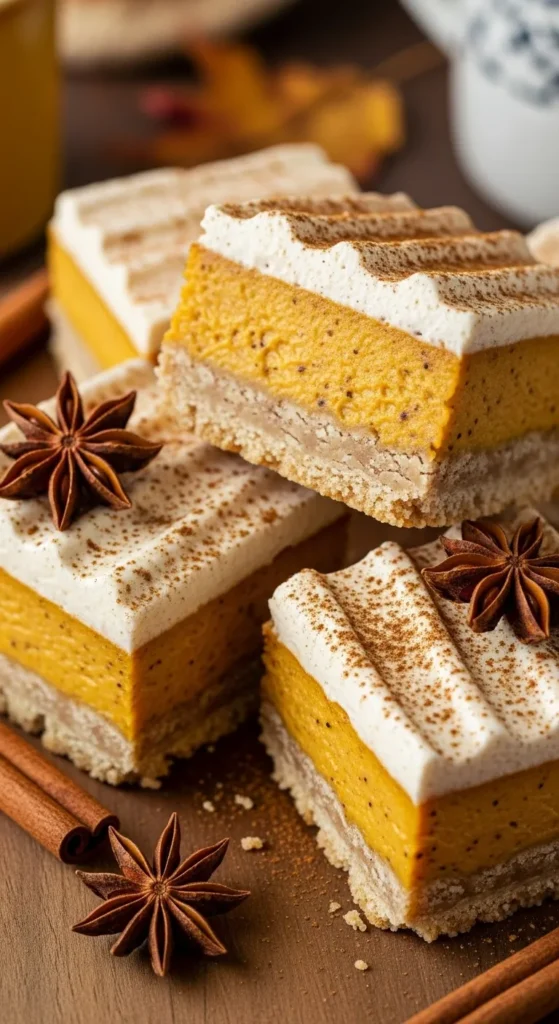 Spiced Chai Pumpkin Pie Bars