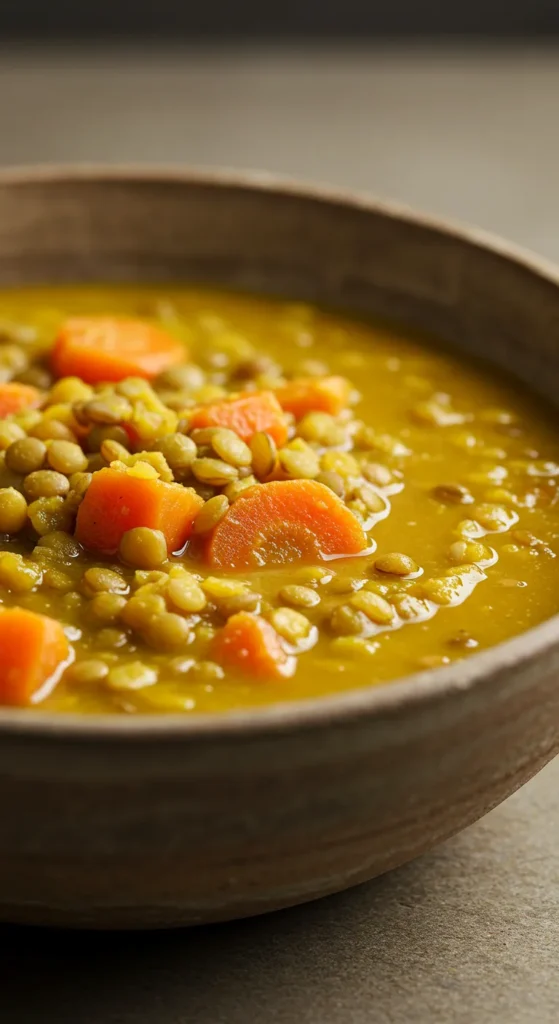 Spiced Lentil and Carrot Soup