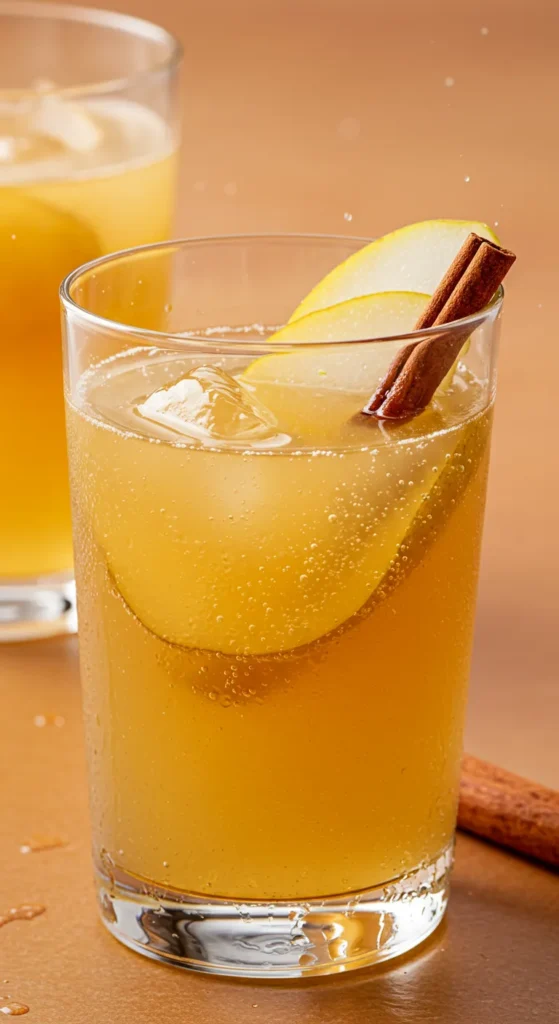 Spiced Pear Bellini Mocktails