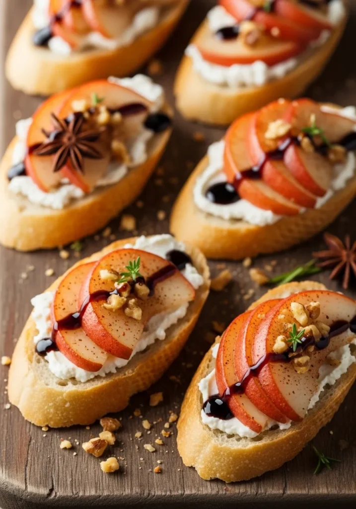 Spiced Pear Crostini