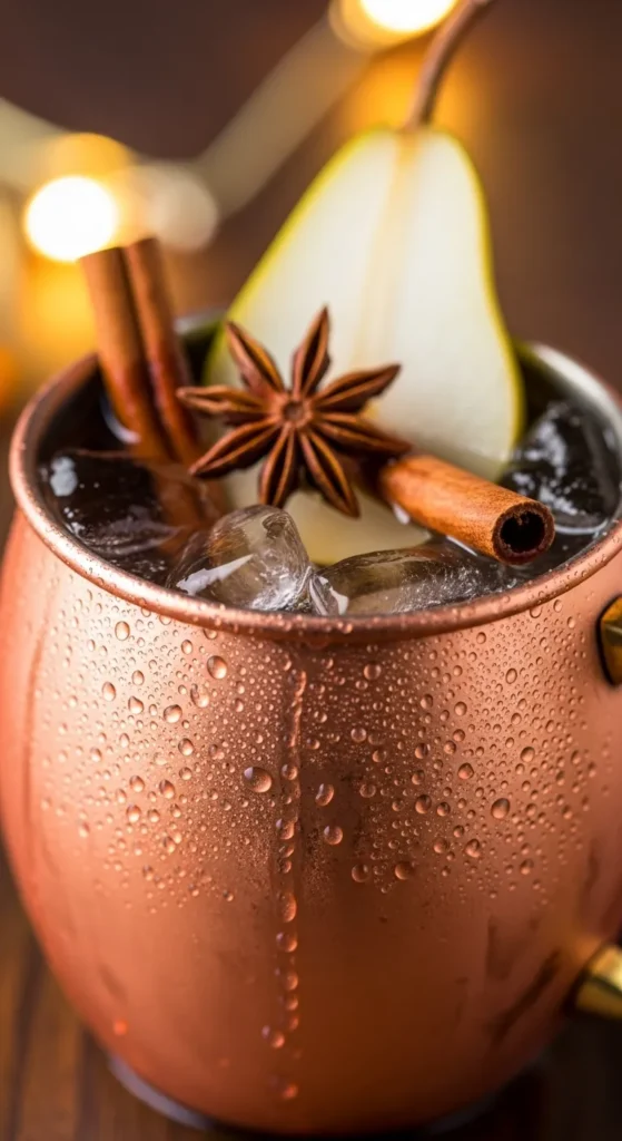 Spiced Pear Tequila Mule