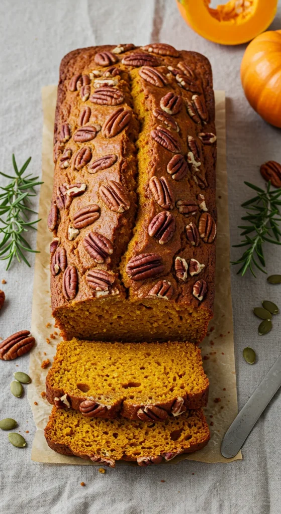 Spiced Pumpkin Bread with Pecans