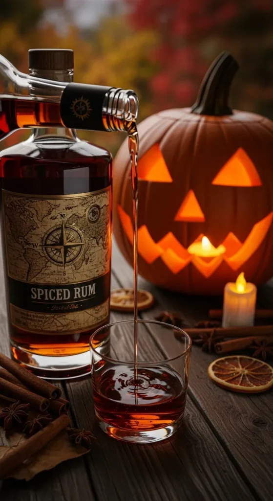 Spiced Rum Pumpkin Pie