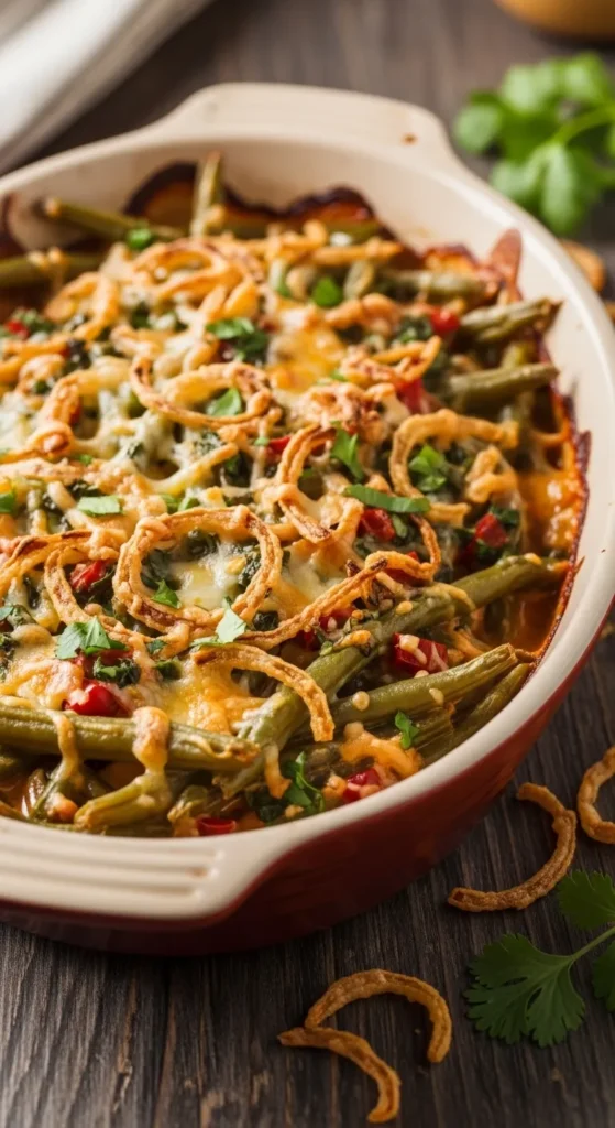 Spicy Chipotle Green Bean Casserole