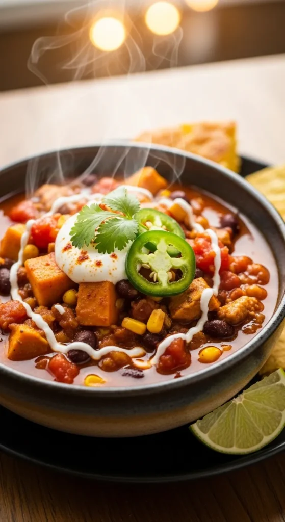 Spicy Pumpkin Turkey Chili