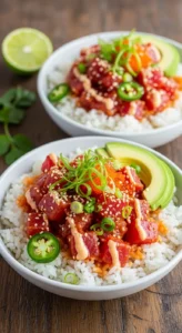 Spicy Tuna Rice Bowls