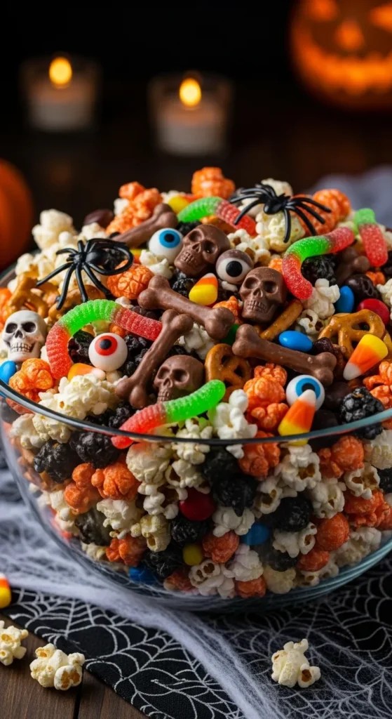 Spooky Popcorn Mix
