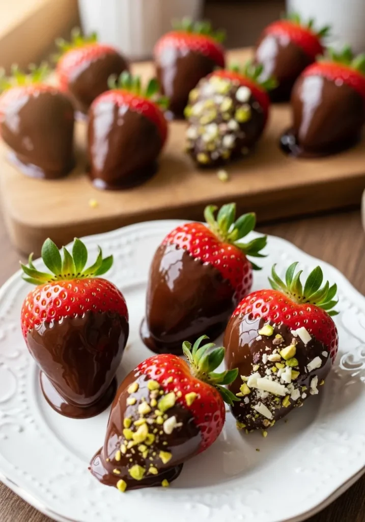 Strawberry Chocolate Dips