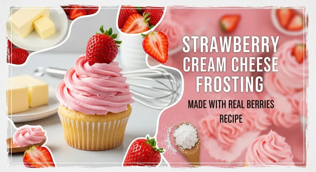 Strawberry Cream Cheese Frosting Made with Real Berries Recipe