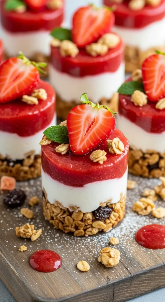 Strawberry Yogurt Parfait Bites
