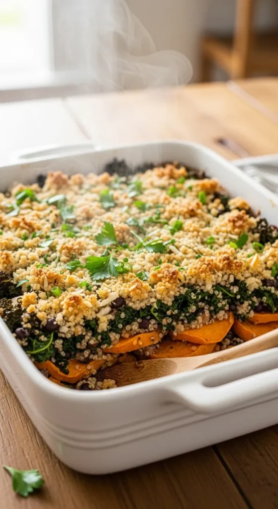Sweet Potato and Kale Power Casserole