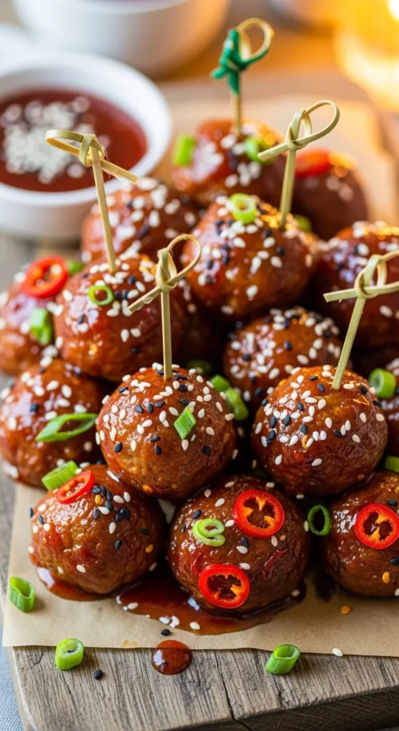 Sweet & Spicy Meatball Bites