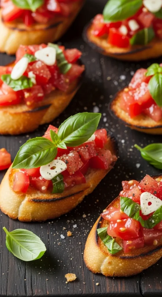 Tomato Bruschetta Bites