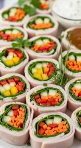 Turkey & Veggie Roll-Ups