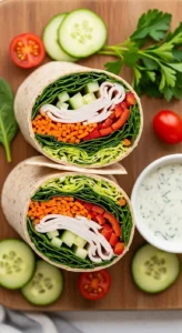 Turkey & Veggie Wraps