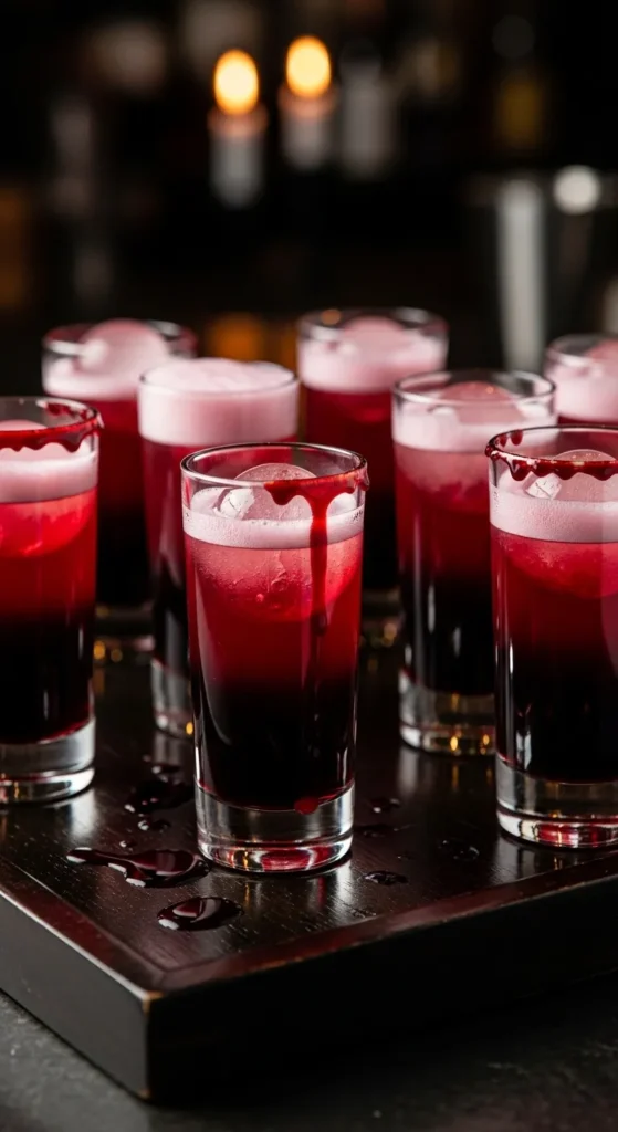 Vampire Blood Ombre Shots