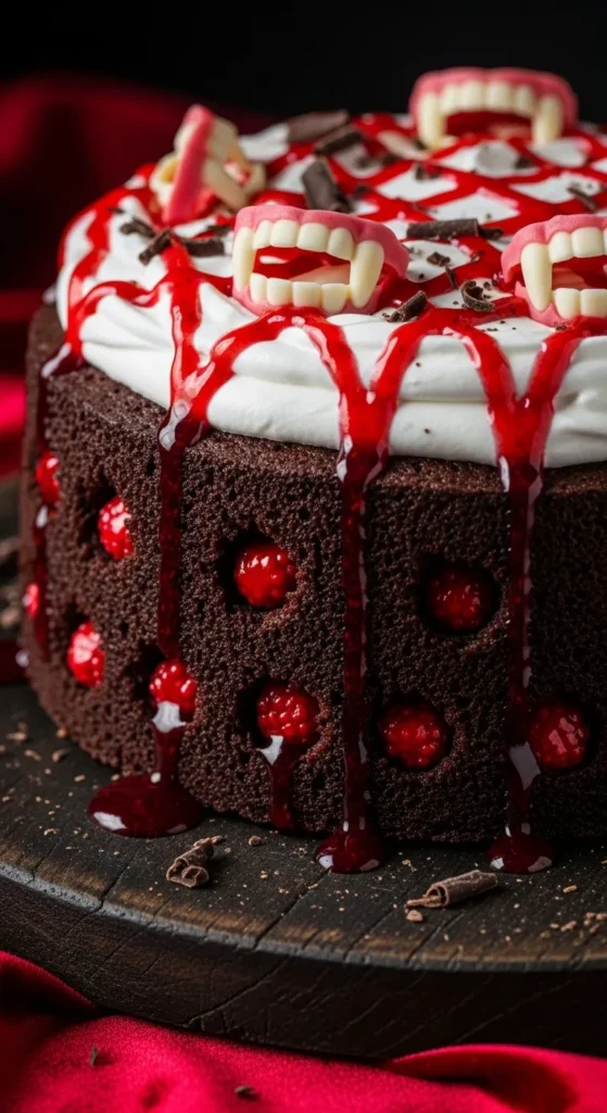 Vampire Poke Cake