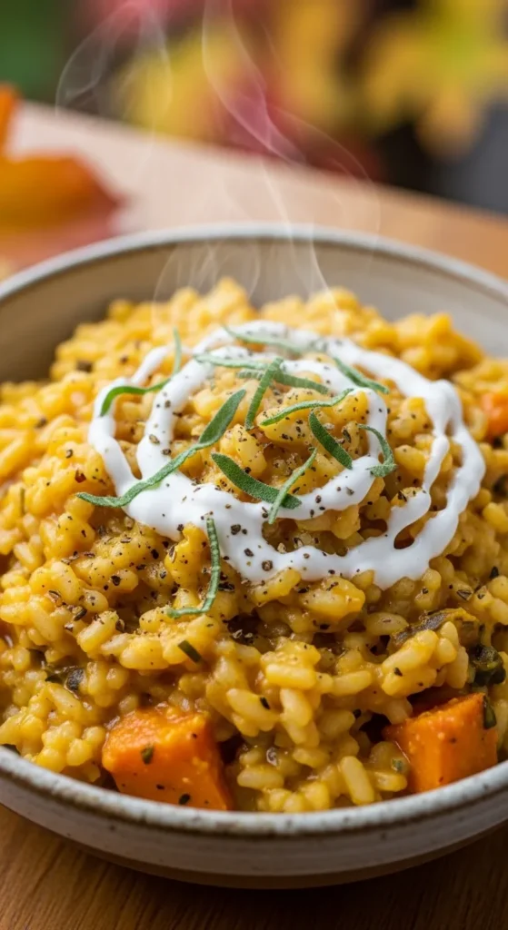 Vegan Pumpkin Coconut Risotto