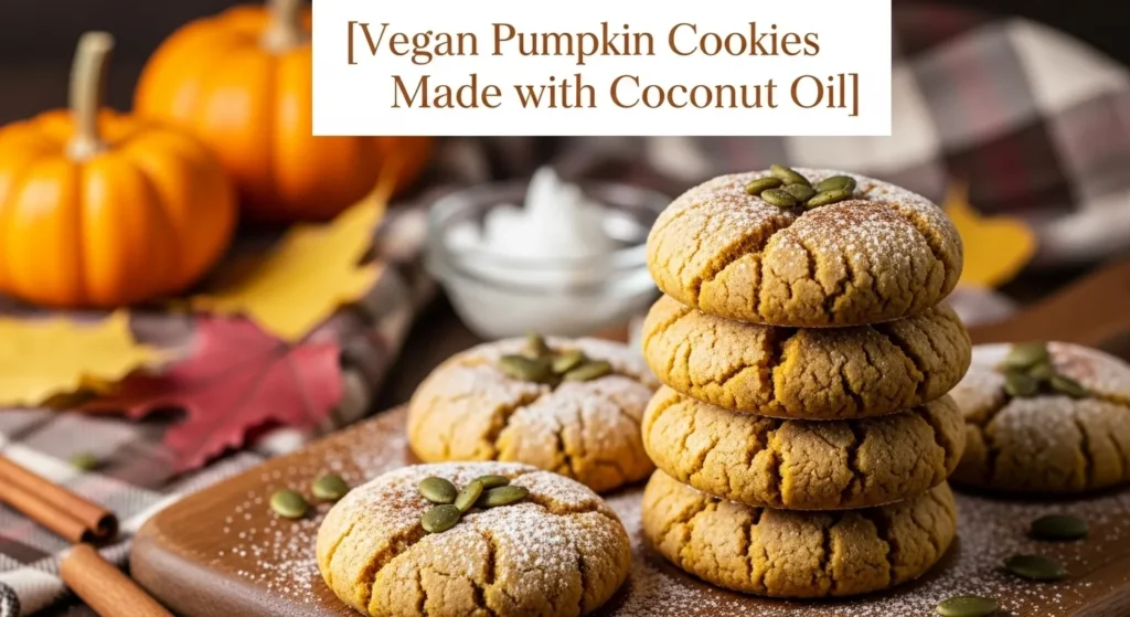 Vegan Pumpkin Cookies Made with Coconut Oil
