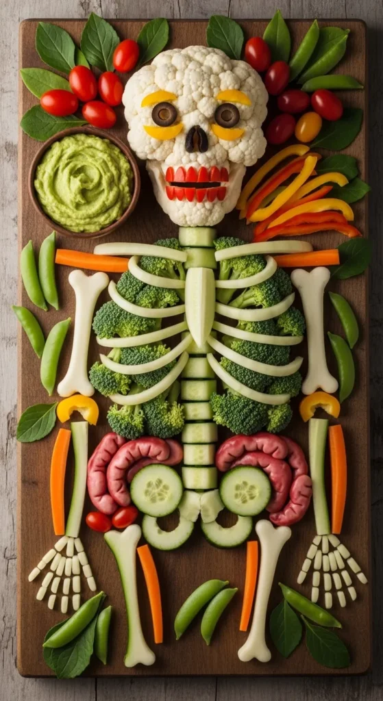 Veggie Skeleton Platter