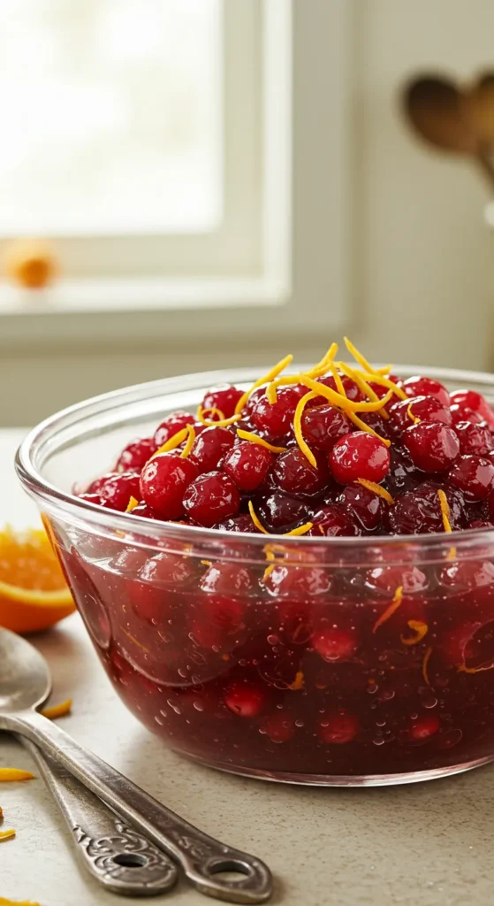 Vintage Cranberry Sauce with Orange Zest