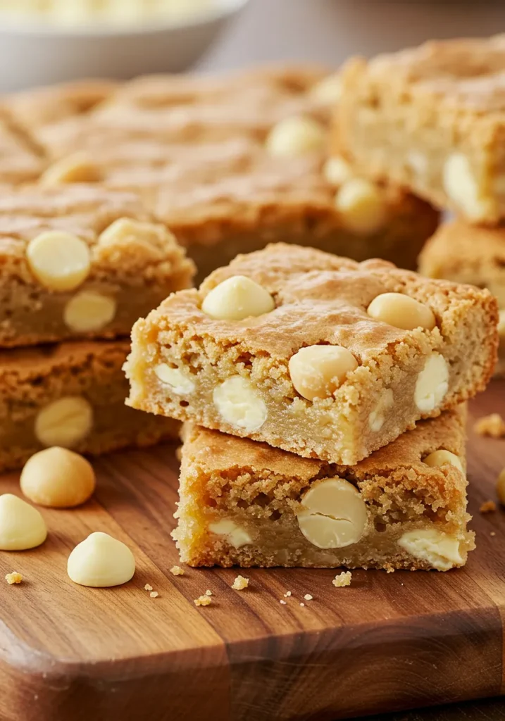 White Chocolate Macadamia Blondies Recipe