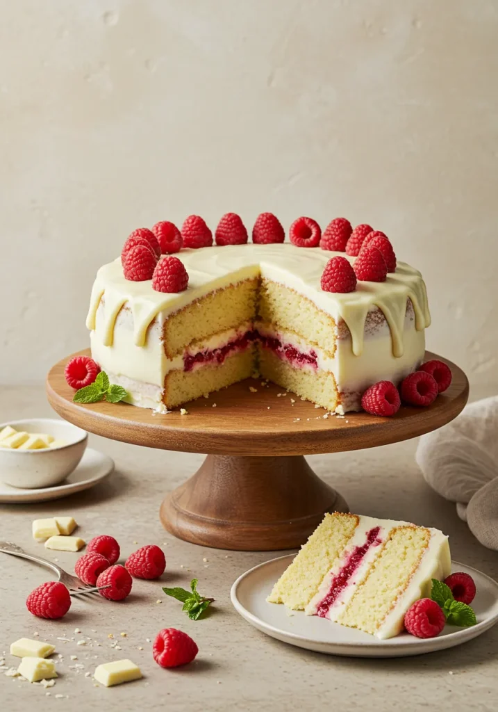 White Chocolate Raspberry Cake Recipe