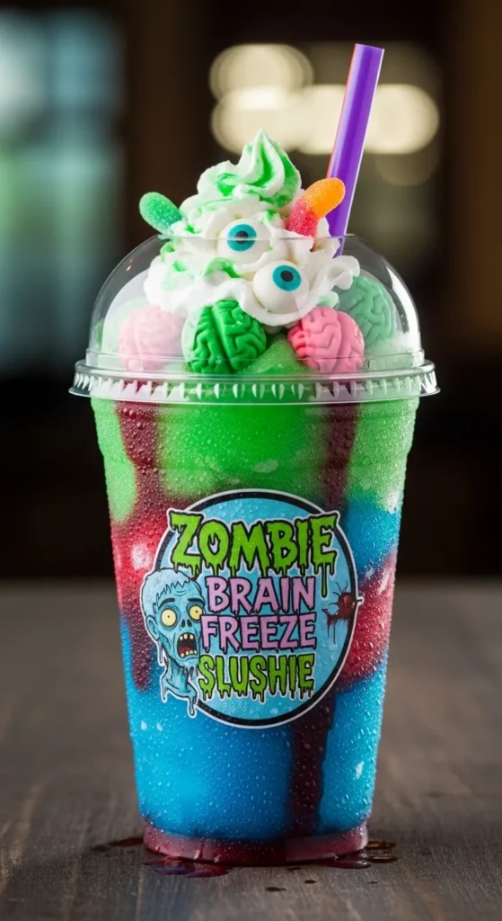 Zombie Brain Freeze Slushie