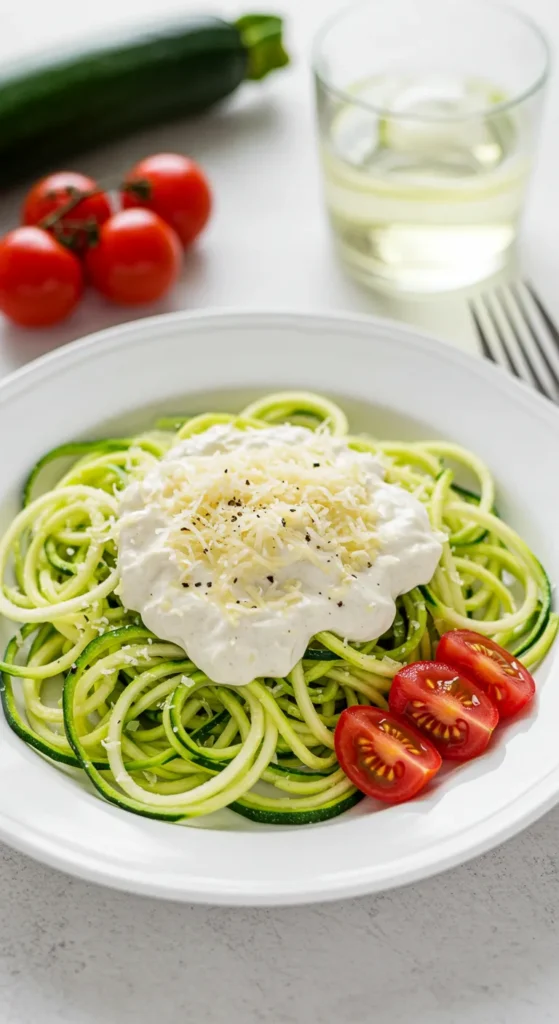 Zucchini Noodle Alfredo