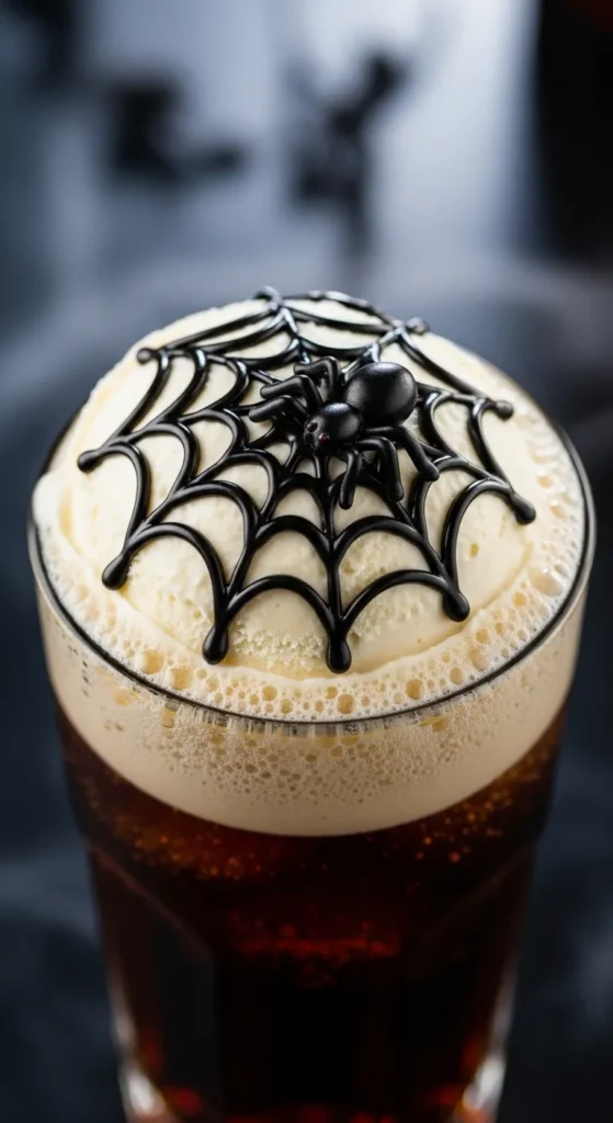 Spider Web Soda Float
