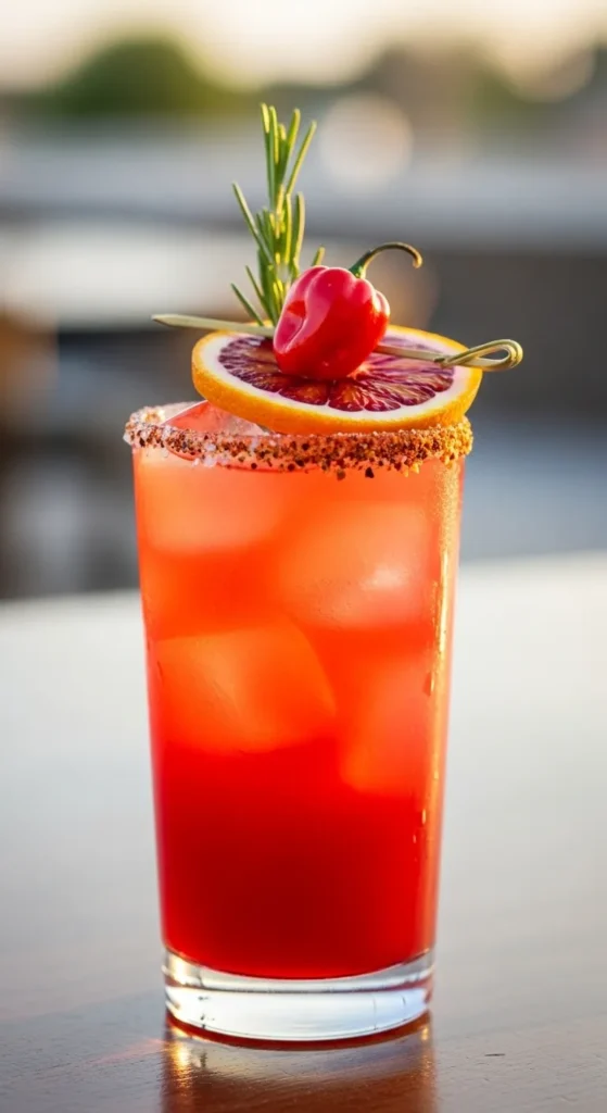 Habanero-Infused Blood Orange Paloma