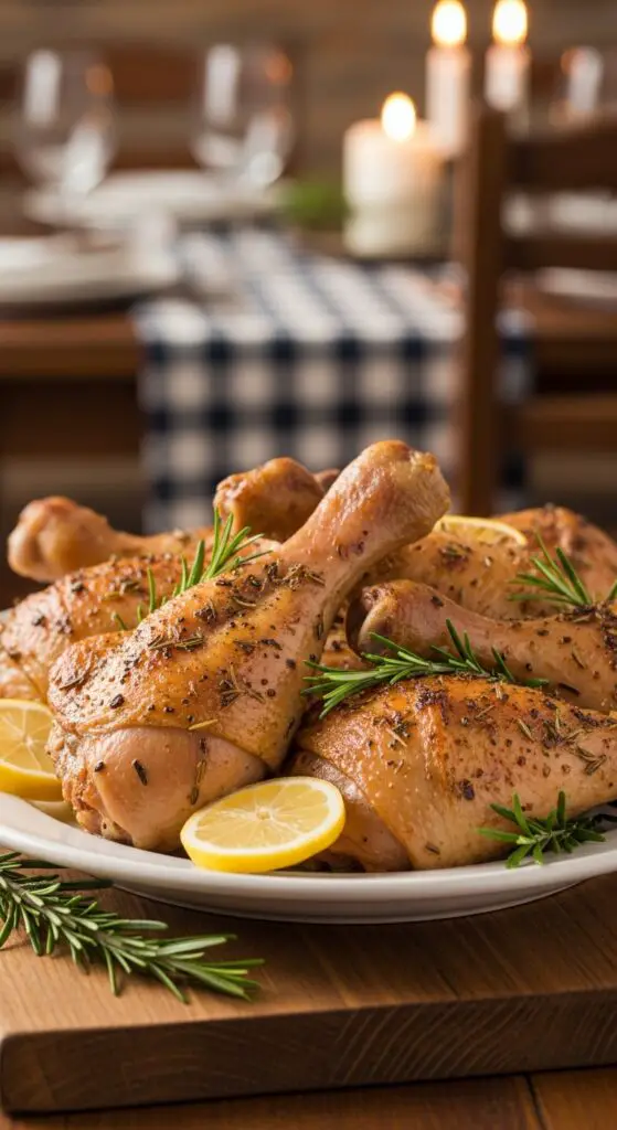 3. Lemon-Herb Roasted Turkey Legs That Scream “Sunday Dinner”