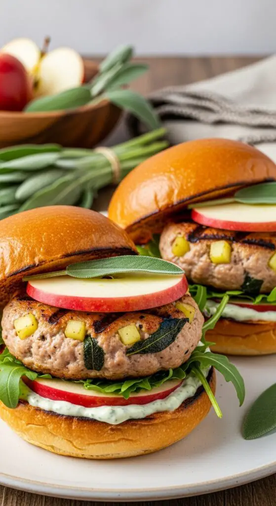 Apple & Sage Turkey Burgers