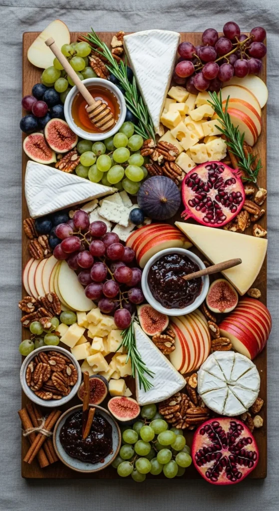 Autumn Fruit & Cheese Dessert Board