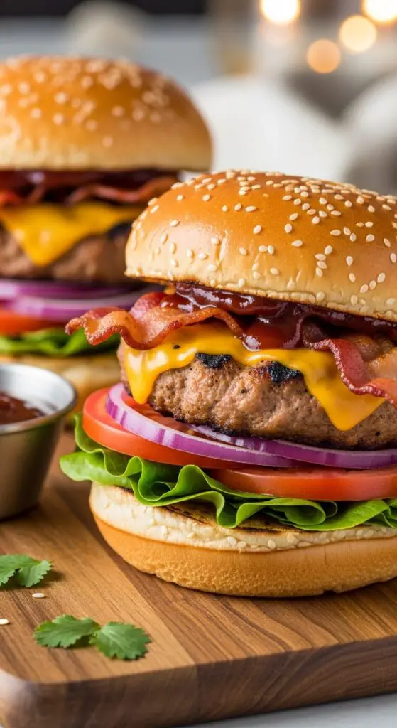 BBQ Bacon Turkey Burgers