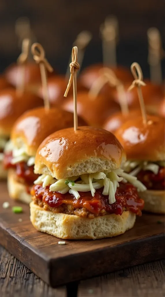BBQ Turkey Sliders with Coleslaw (Party in Mini Form)