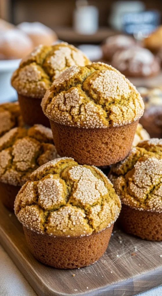 Bakery Style Pumpkin Muffins with High Domed Tops