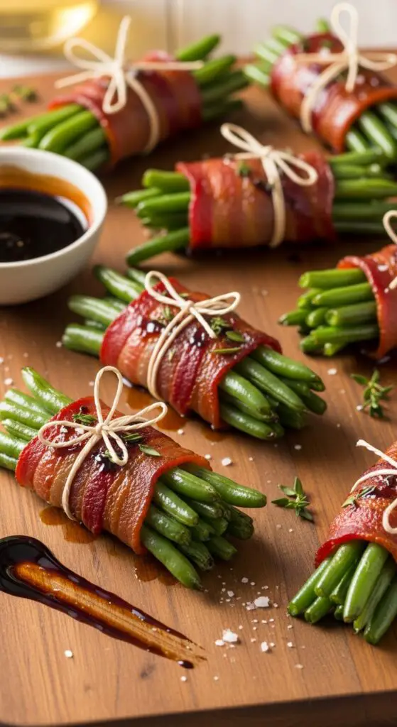 Balsamic Bacon Green Bean Bundles