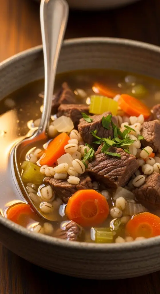 . Beef Barley Soup