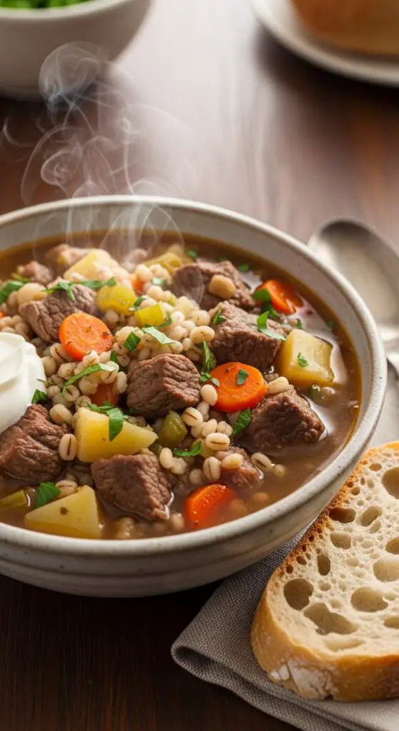 Beef Barley Vegetable Stew-Soup