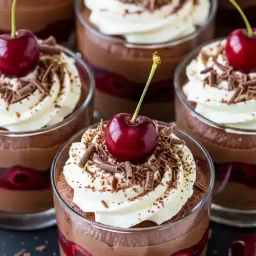 Black Forest Chocolate Mousse Cups