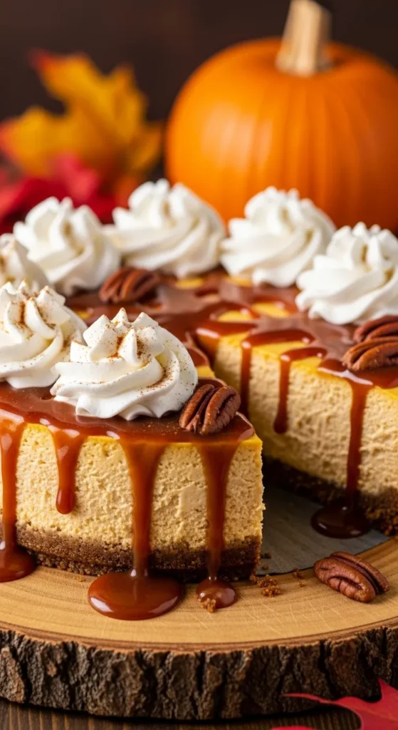 Bourbon Pumpkin Cheesecake 