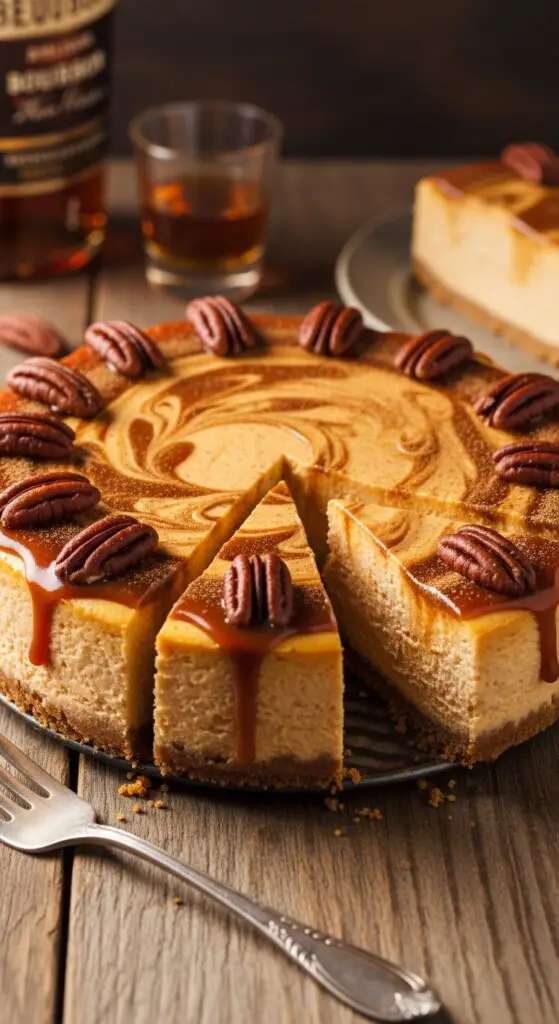 Bourbon Sweet Potato Cheesecake