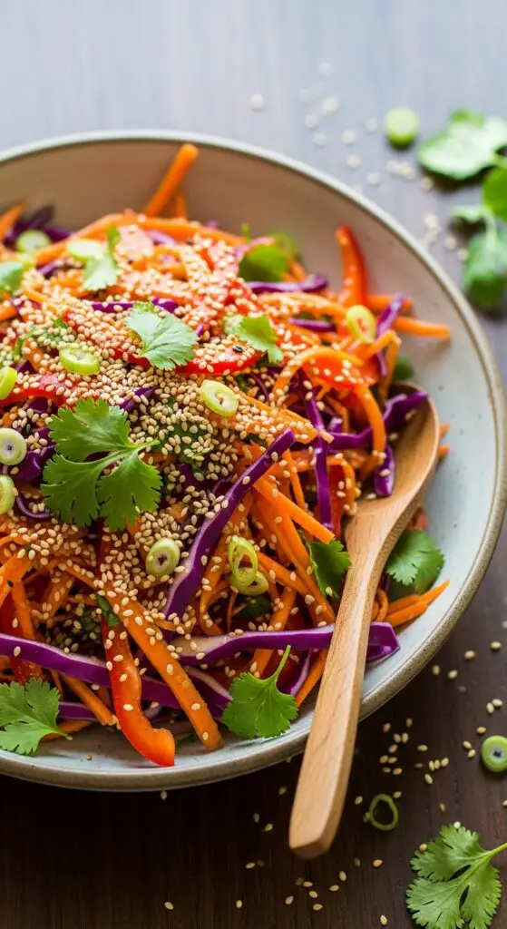 Carrot Ginger Sesame Slaw