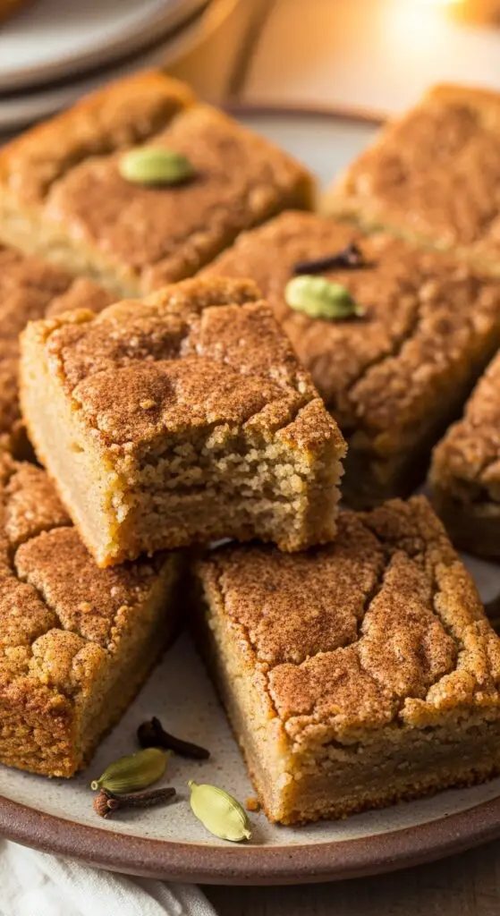 Chai-Spiced Snickerdoodle Bars