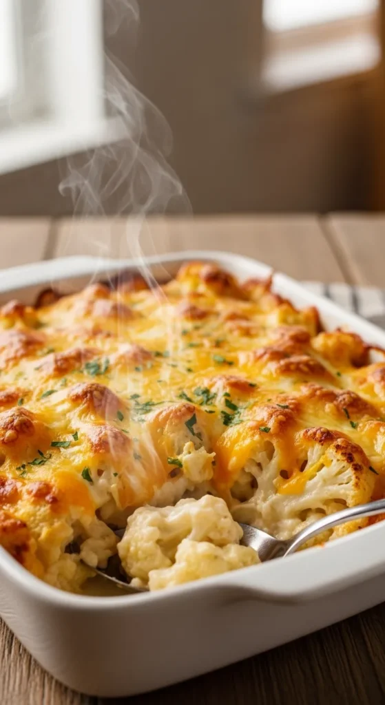Cheesy Cauliflower Casserole