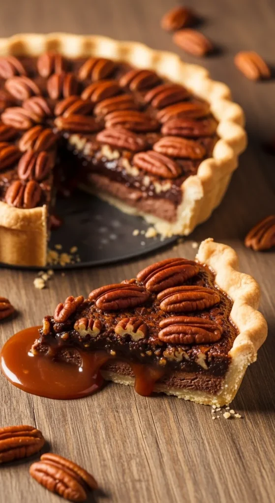 . Chocolate Bourbon Pecan Pie