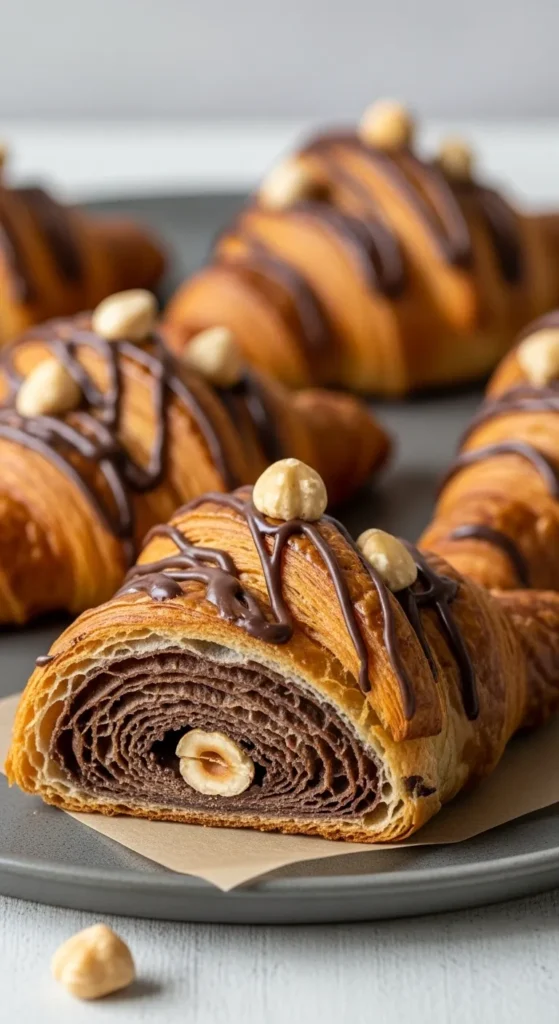Chocolate Hazelnut Croissants Recipe