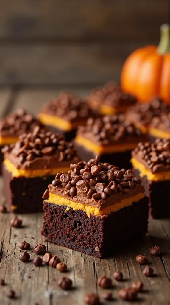 . Chocolate Pumpkin Brownies