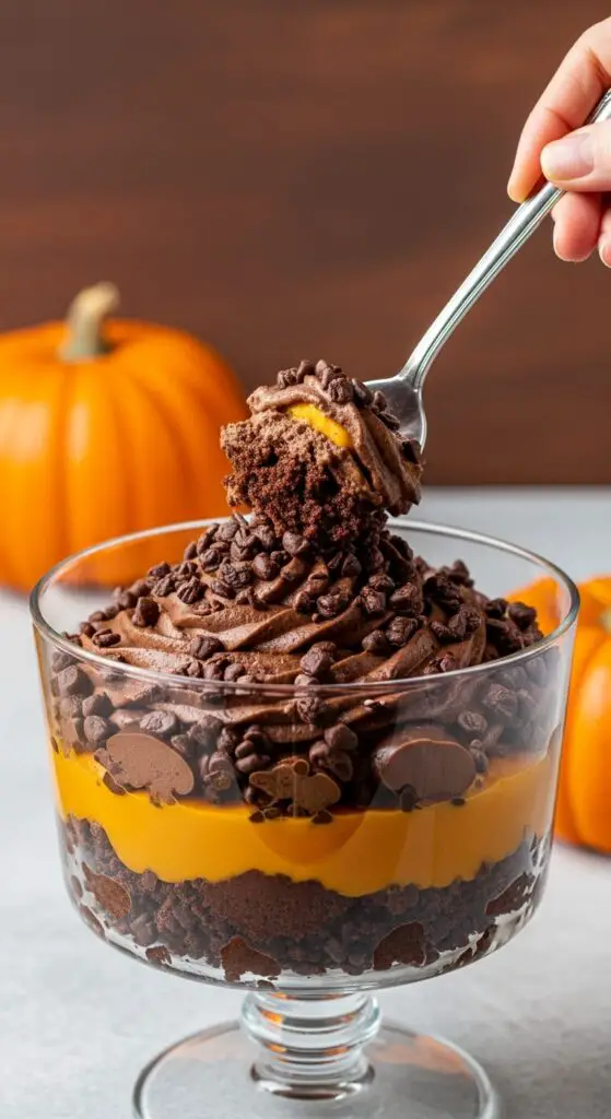 Chocolate Pumpkin Mousse Trifle (Decadence Overload)